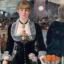 Картина на полотні "Бар Фолі-Бержер, Едуар Мане, Édouard Manet, A Bar at the Folies-Bergère", 45×60см, фото 3