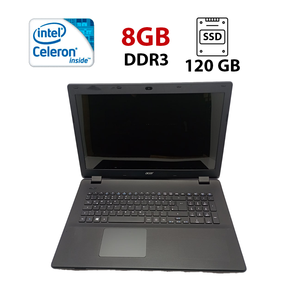 Ноутбук Acer Aspire ES1-711/ 17.3" (1600x900)/ Celeron N2940/ 4 GB RAM/ 120 GB SSD/ HD
