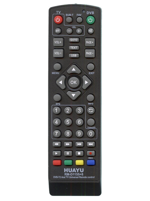 Універсальний Пульт Huayu RM-D1155 для DVB-T2, фото 1