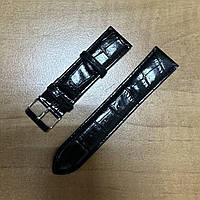 Ремінець з екошкіри чорний розмір 22
