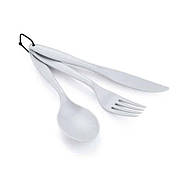 Комлект ніж, виделка, ложка GSI Outdoors 3Pc. Ring Cutlery, білий (70502)