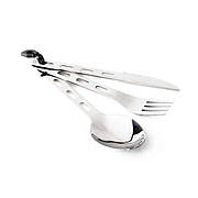 Комлект ніж, виделка, ложка GSI Outdoors Glacier Stainless 3 Pc. Ring (61003)