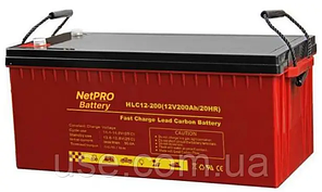 Gel карбон 12 В, V, Вольт, 200 Ah, AH, А‧год, АКБ швидкого заряду, VRLA, для ДБЖ