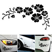 Наклейки на автомобіль - квіти білі, фото 9