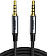 Аудіо кабель UGREEN 3.5mm 4-Pole M/M Audio Cable Alu Case 1m, фото 4
