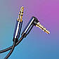 Аудіокабель UGREEN 3.5mm Male to 3.5mm Male Cable Gold Plated Metal Case with Braid 1m (Blue Black), фото 5