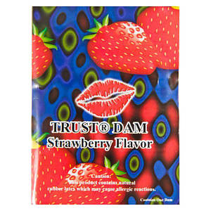 Латексна серветка Latex Dental Dams Strawberry 1 шт.