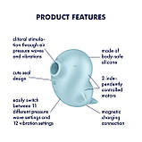 Вакуумний кліторальний стимулятор з вібрацією Satisfyer Sassy Seal, 2 незалежні мотори - SX1210, фото 4