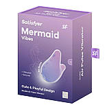 Вакуумний кліторальний стимулятор Satisfyer Mermaid Vibes Violet/Pink, 2 мотори - SX1219, фото 5