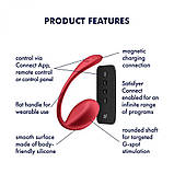 Смарт-віброяйце Satisfyer Shiny Petal Connect App, керування зі смартфона, пульт ДК - SX1220, фото 4