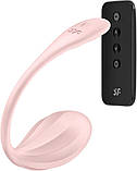 Смарт-віброяйце Satisfyer Ribbed Petal Connect App Rose, керування зі смартфона, пульт ДК - SX1222, фото 2