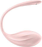 Смарт-віброяйце Satisfyer Ribbed Petal Connect App Rose, керування зі смартфона, пульт ДК - SX1222, фото 3