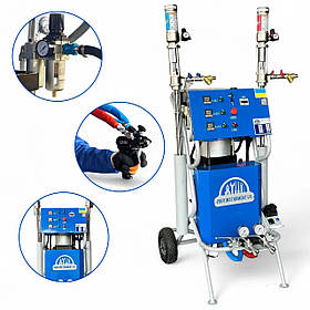 Пневматичне обладнання для напилення ППУ/ПС Profinstrument А-350 (150-200 бар 2-8 кг, 5 кВт)