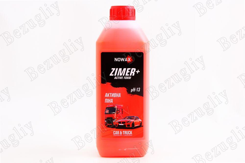 Автошампунь для безконт. мийки Активна Піна 1л Nowax Zimer+, фото 1