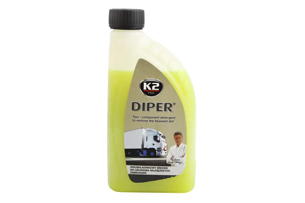 Автошампунь для безконт. мийки Активна Піна двокомпонентна 1кг (0.9л) K2 Diper, фото 1