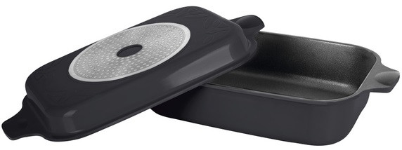 Гусятниця з грилем RINGEL Zitrone Black 34x24x13.5 см (6+3 л), фото 1