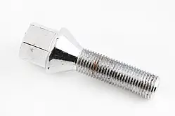 Болт колеса 2112 на титани хром. Walline ключ на 17 (довгий)