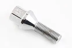 Болт колеса Іном. М12*30*1.5 на титани хром. Walline ключ на 17 (під конус)