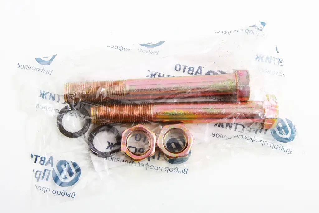 Болт ресори ГАЗ-3302 в зборі Авто Престиж (гайка, гровер), фото 1