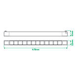Трековий світлодіодний світильник Ardero AL120 30W 4000К IP40 чорний, фото 3