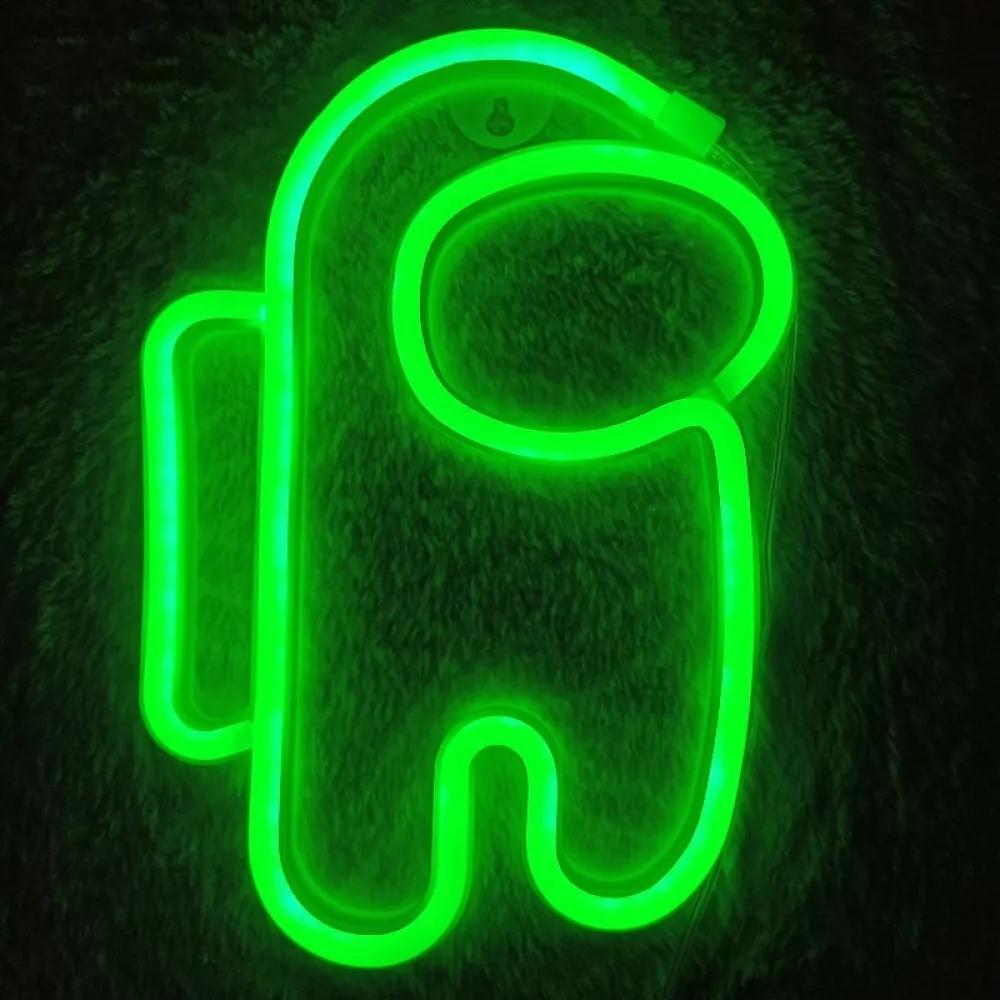 Нічний світильник Neon Amazing — Among Us Green