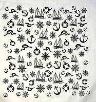 Морська бандана з якорями та штурвалами