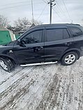 Бічні пороги Mevsim Grey на Hyundai Santa Fe 2006-2012 Пороги майданчика Хюндай Санта Фе 2шт, фото 2