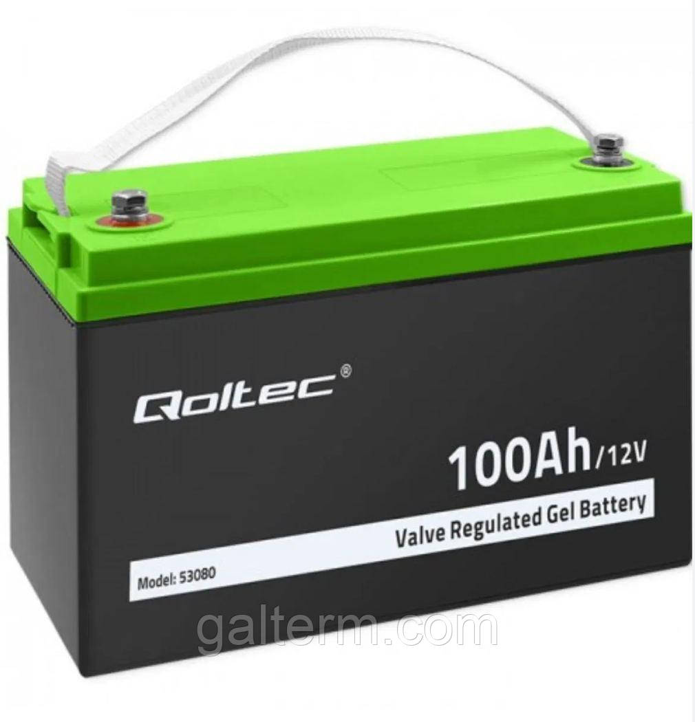 Акумулятор гелевий Qoltec GEL 100Ah 12V (AH 100-12)