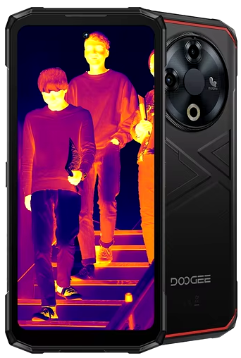 Захищений смартфон DOOGEE Fire 6 Abyss Black 6/256Gb Тепловізор 10400mAh Unisoc T606 Octa Core
