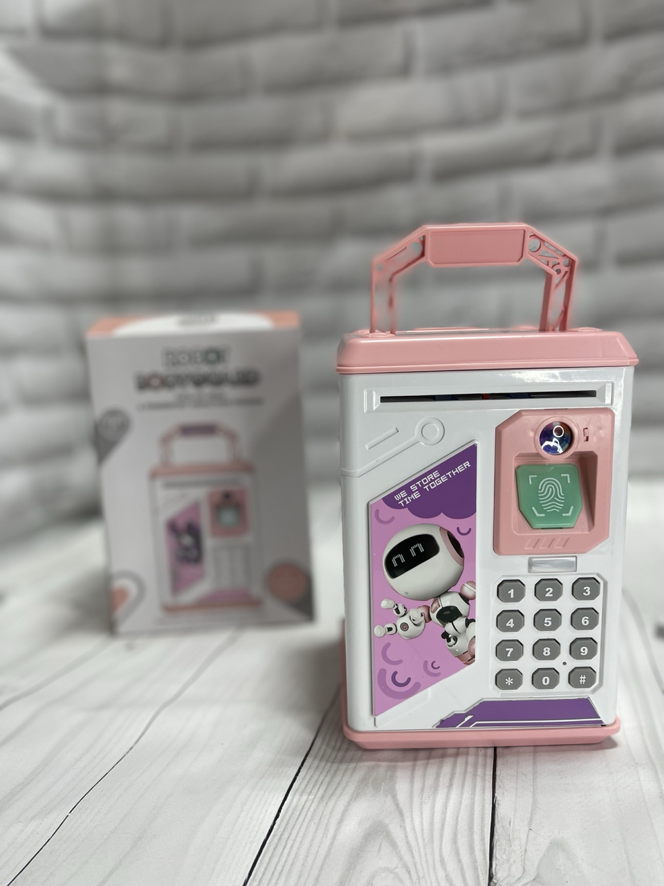 Сейф дитячий робот (рожевий, блакитний), фото 1