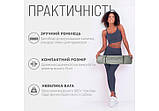 Килимок для йоги та фітнесу TPE+TC 6 мм + Чохол, Фітнес килимок для спорту двошаровий yoga mat, Каремат спорт, фото 3