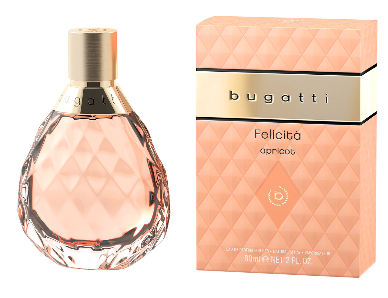 Парфумована вода для жінок  Bugatti  "Felicita Apricot " , 60 мл