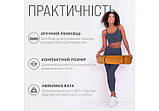 Килимок для йоги та фітнесу TPE+TC 6 мм + Чохол, Фітнес килимок для спорту двошаровий yoga mat, Каремат спорт, фото 4