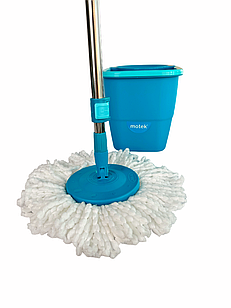 Набір для прибирання: відро на 16л, швабра та моп круглий