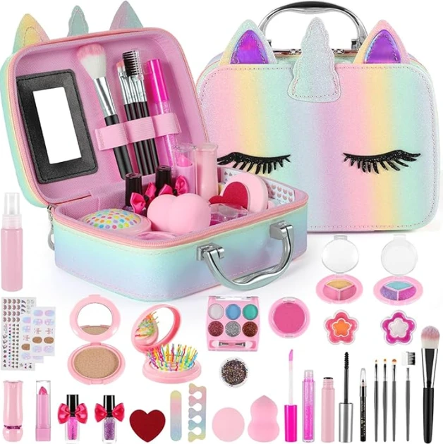 Дитячий набір косметики для макіяжу для дівчинки, MakeUP Cosmetic Box XXL
