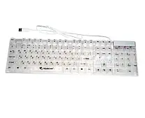 Дротова клавіатура з підсвічуванням AN-T20 USB, біла (KEY 8923)