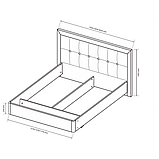 Спальня набір 3 дв без дзеркал Белла/Bella (Міро Марк/MiroMark), фото 5