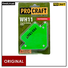 Магнітний косинець для зварювання Procraft WH11 Підтримує кути 45° 90° 135° Сила зчеплення 11 кг