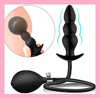 Анальний розширювач із грушею для чоловіків і жінок, Надувний анальний корок насос із підкачуванням, Інтимні ігриш