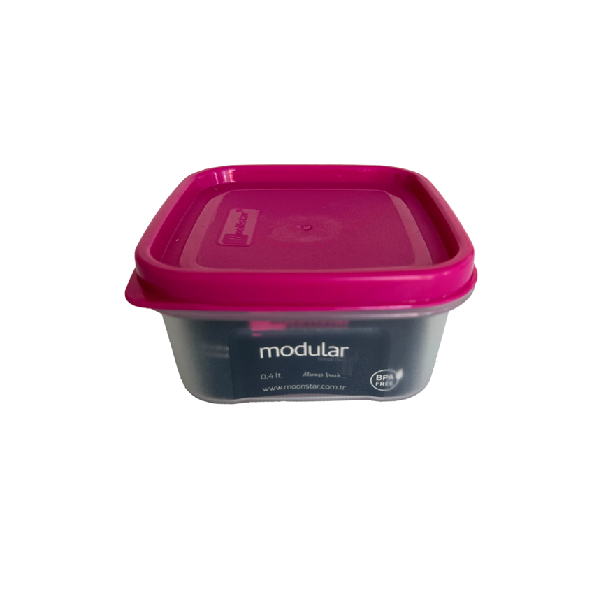 Контейнер пластиковий харчовий з кришкою Modular 0,4л, фото 1