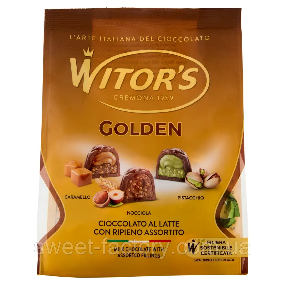 Шоколадні цукерки Witor's Golden Assorted 350g, фото 1