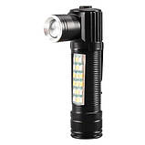 Ліхтарик SY-2209-Р50+18SMD (RGB), Li-Ion акум., індикація заряда, ЗП USB, zoom, фото 2
