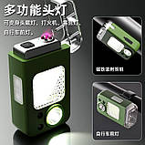 Ліхтарик налобний MULTIFUNCTIONAL YM-T618-LED+COB, Motion Sensor, Li-Ion акумулятор, запальничка, ЗУ Type-C, фото 5