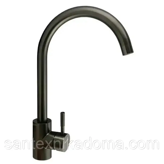 Змішувач для кухні Zegor SAP4-A090MG із нержавіючої сталі Графіт