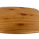 Хлібниця біла з бамбуковою кришкою 23х42х21см, фото 7