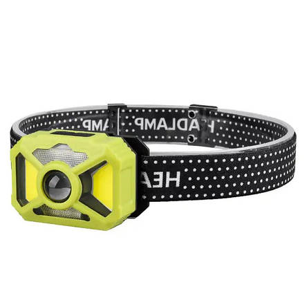 Ліхтар налобний 2323-P50+SMD+COB(white+red), Motion Sensor, Li-Ion акумулятор, ЗУ Type-C, фото 1