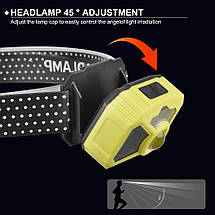 Ліхтар налобний 2323-P50+SMD+COB(white+red), Motion Sensor, Li-Ion акумулятор, ЗУ Type-C, фото 6
