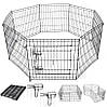 Клітина манери для собак та інших Springos PA1007 160 х 76 см складний металевий вольєр, фото 6