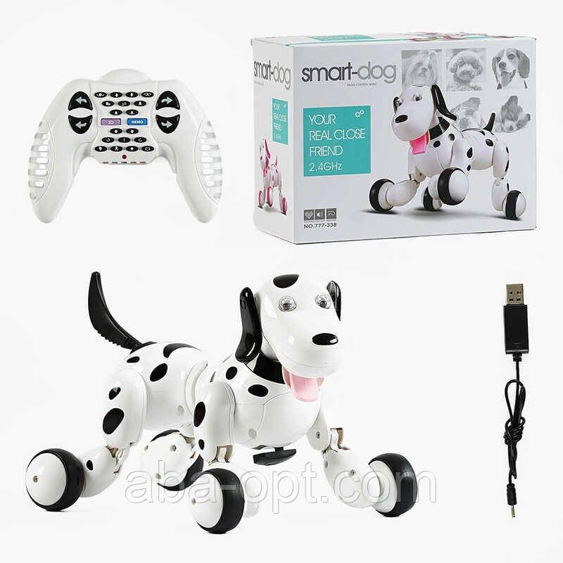 Собачка на радіокеруванні 777-338 (6) 18 функцій, світло, звук, в коробці, фото 1