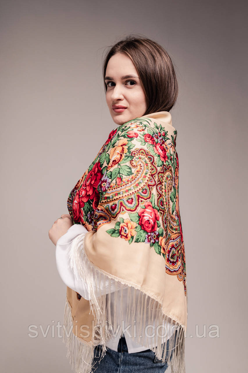 Народна українська хустка  (1,2м.*1,2м.)
